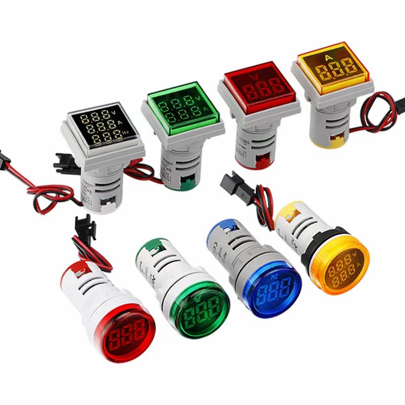 22 mm Mini voltmeter /Ammeter /Hertz Meter LED Digital Indicator Light