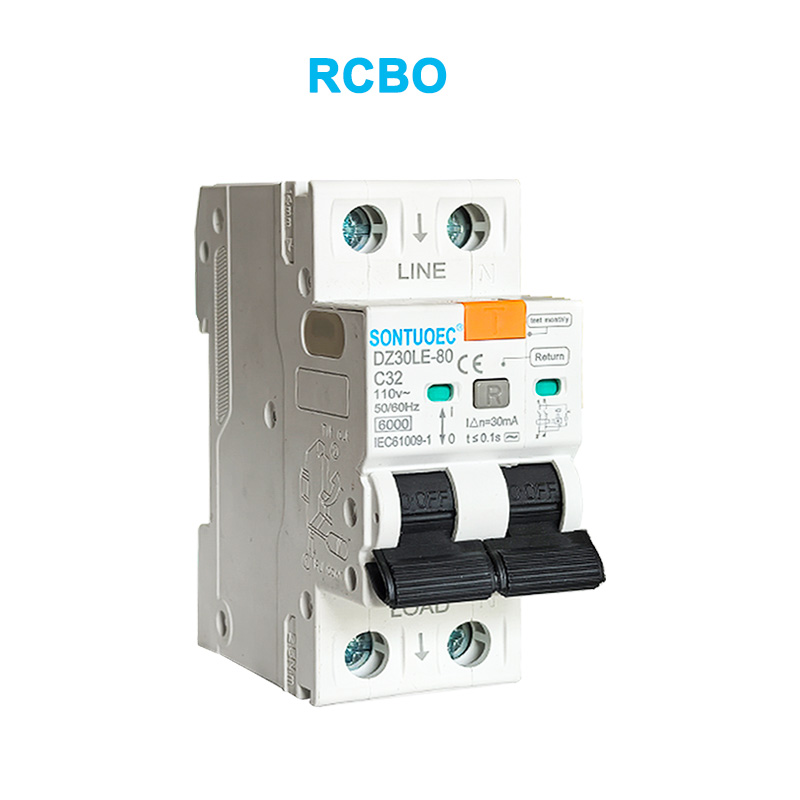 2P lekkage stroomonderbreker 6ka IEC61009.1 Standard Quality RCBO