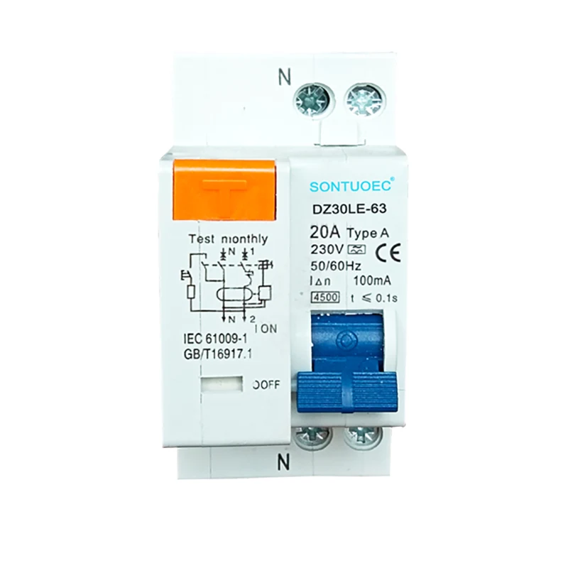 1p+n elektronisch type rcbo