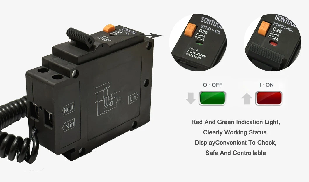 Plug in Type RCBO 1P+N