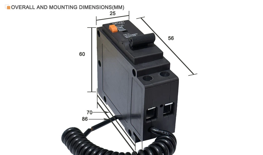 Plug in Type RCBO 1P+N