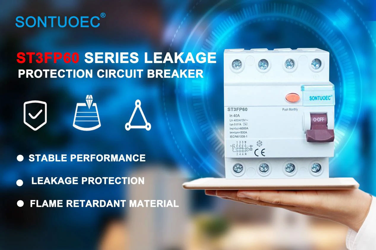 4P 40A/10mA Residual Current Circuit Breaker