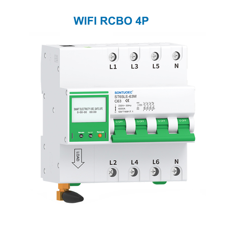 IoT Intelligente stroomonderbreker Wifi MCB RCBO