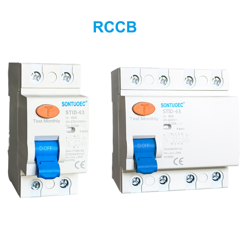 STID-63-serie RCCB 230V 63A Reststroomstroomonderbreker